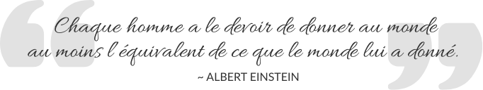 Je m'engage - citation